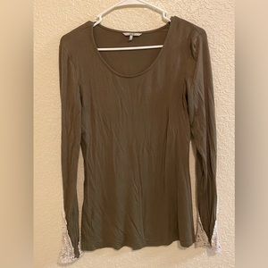 BKE Crochet Sleeve Blouse